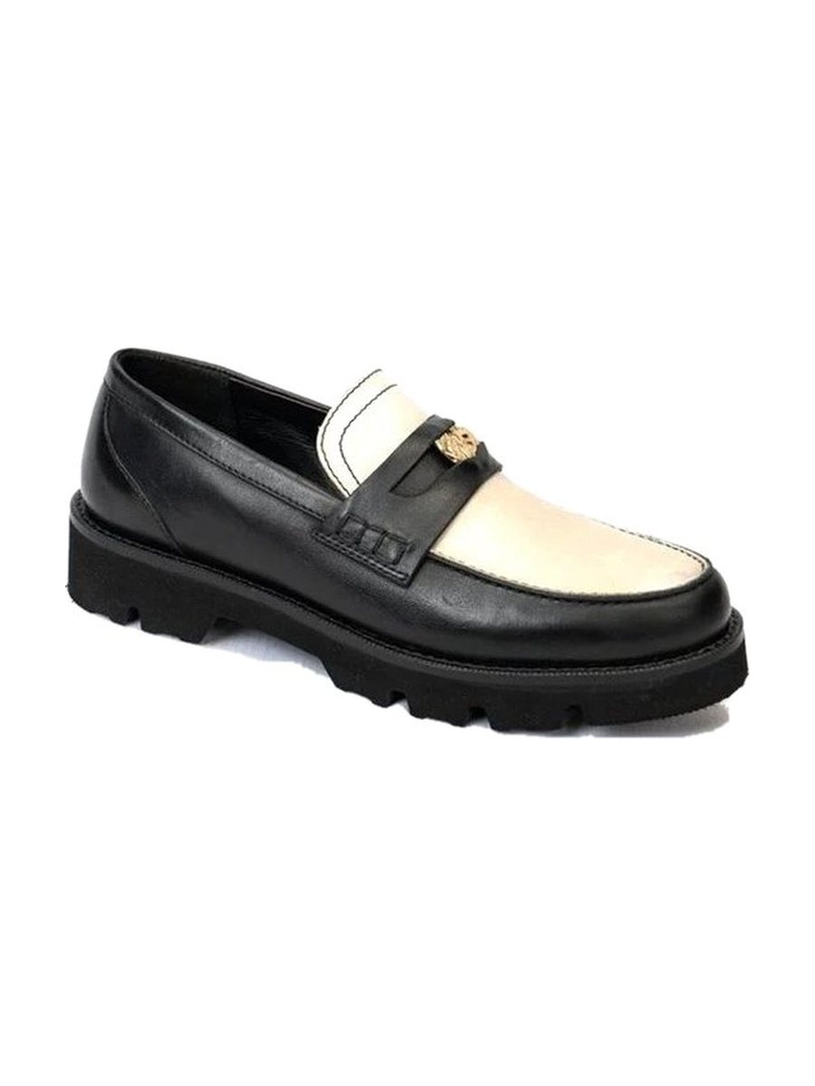 Black and cream, lug sole