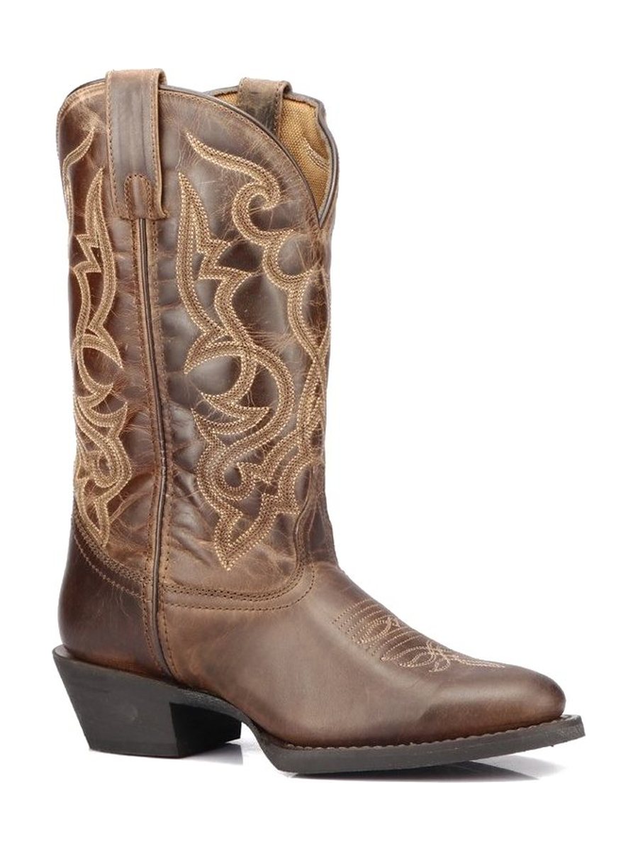 Brown, tonal stitching