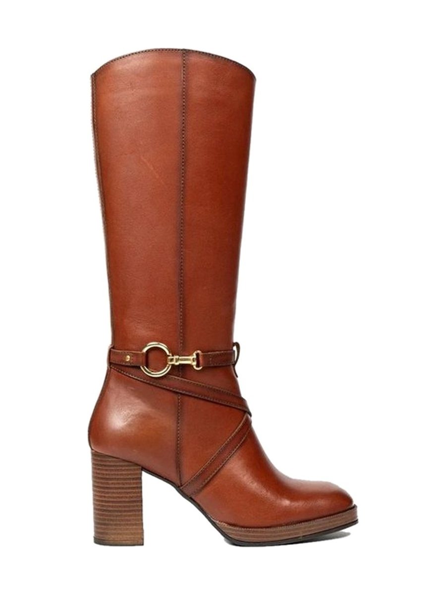 Cognac leather, horsebit