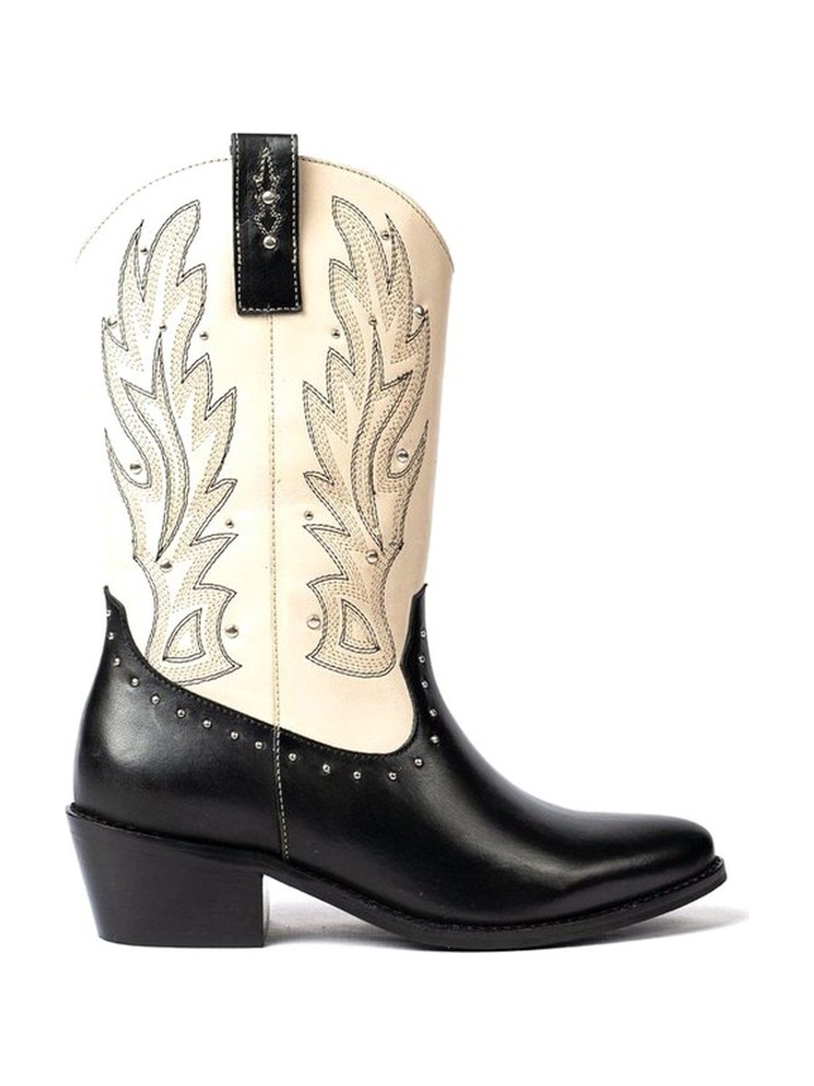 Cream shaft, Western embroidery