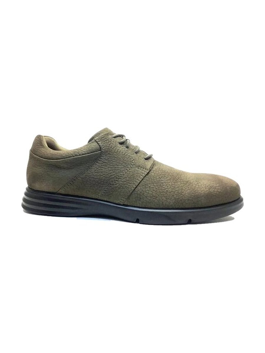 Olive nubuck derby