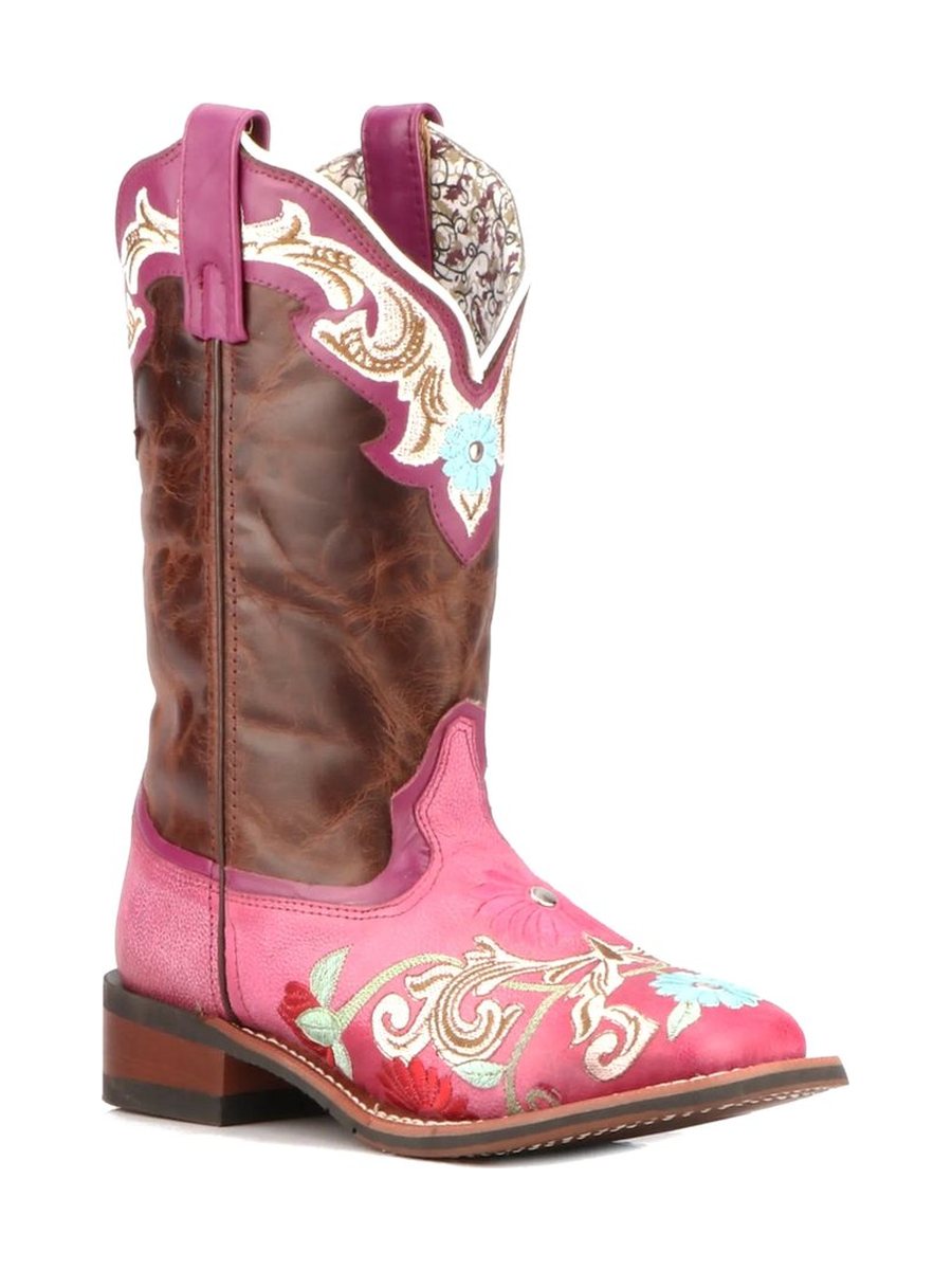 Pink and brown