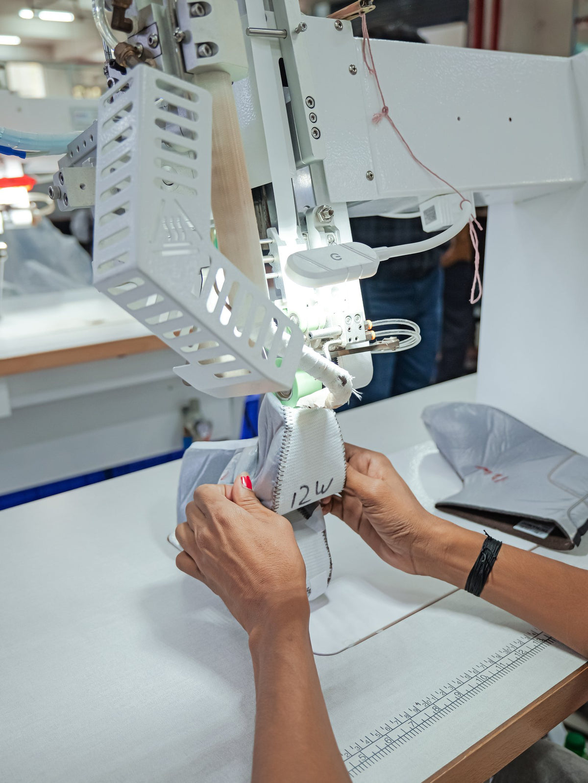 Seams sealed on an AFPL seam-sealing machine