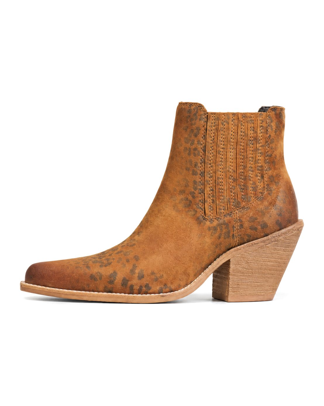 Suede ankle boot