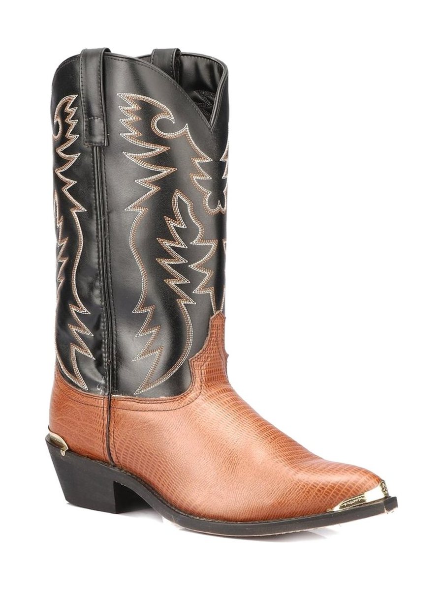 Black shaft, cognac foot