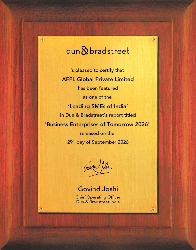 Dun & Bradstreet recognition, Leading SMEs of India 2026