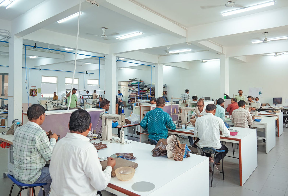 Pattern engineers and sample makers at work in the AFPL sample room