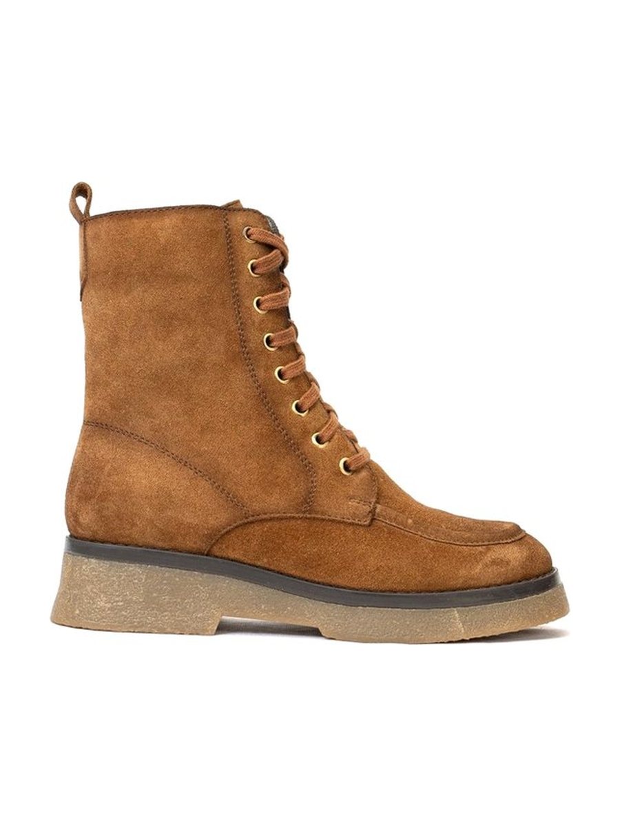 Tan suede, crepe sole