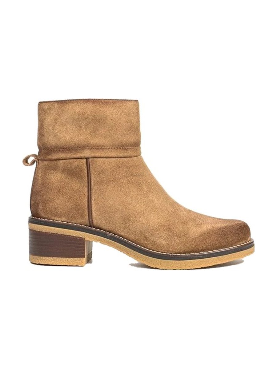 Tan suede, turned cuff