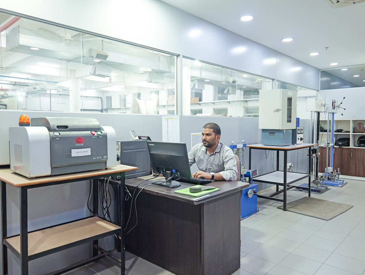 A technician running a test in the AFPL laboratory